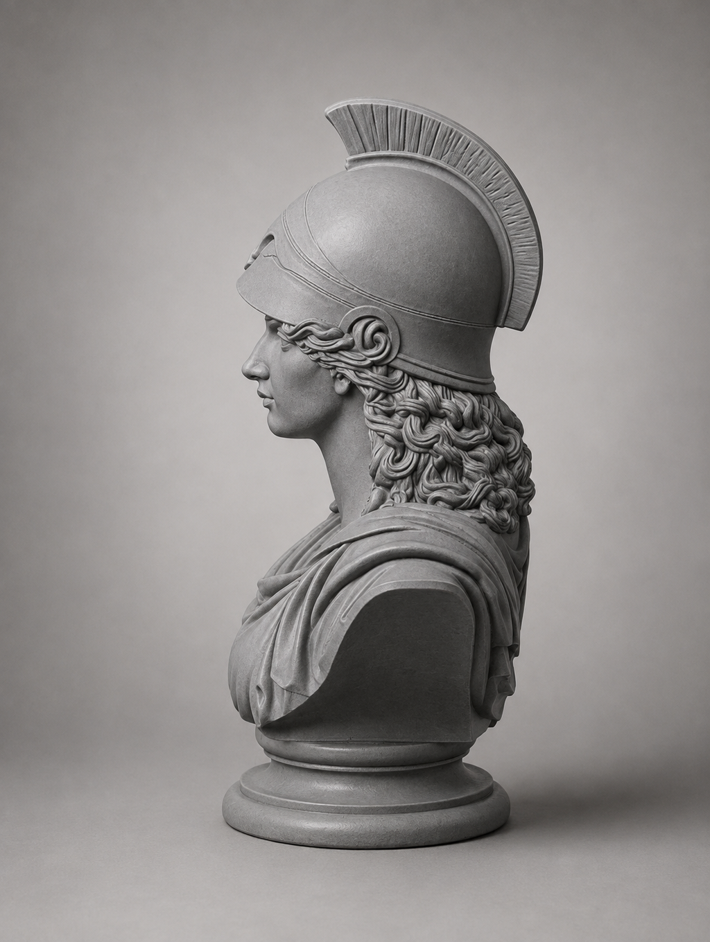 Buste Athena – Sculpture Décorative Néoclassique | Impression 3D |