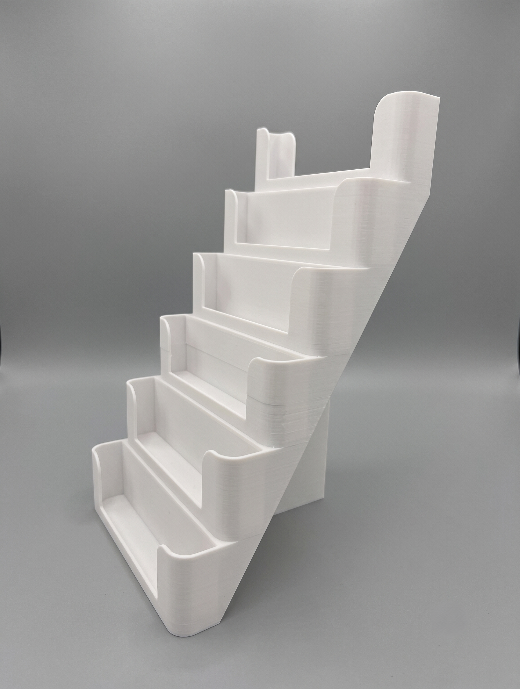 Support pour Cartouches Super Nintendo & SFC | Organiseur de Collection Retro | Rangement en Escalier (Noir, Blanc, Gris)