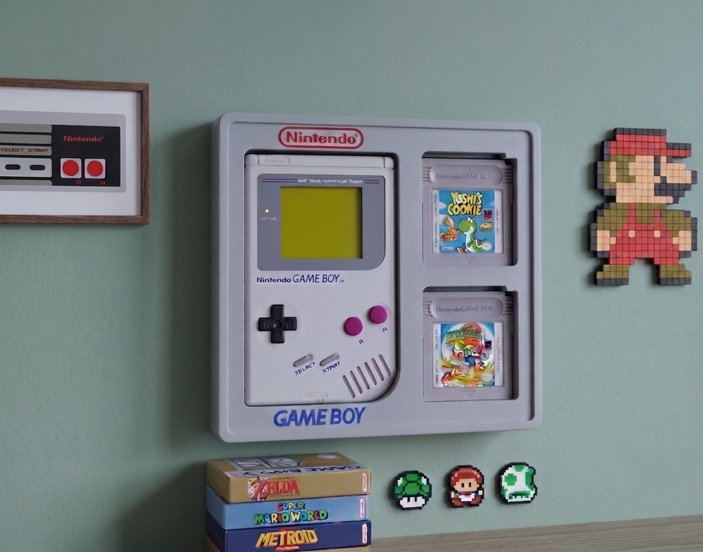 Cadre Mural pour Game Boy & Jeux Nintendo