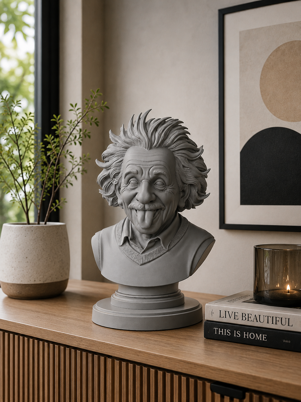 Buste Albert Einstein  – Statue Decorative en Impression 3D