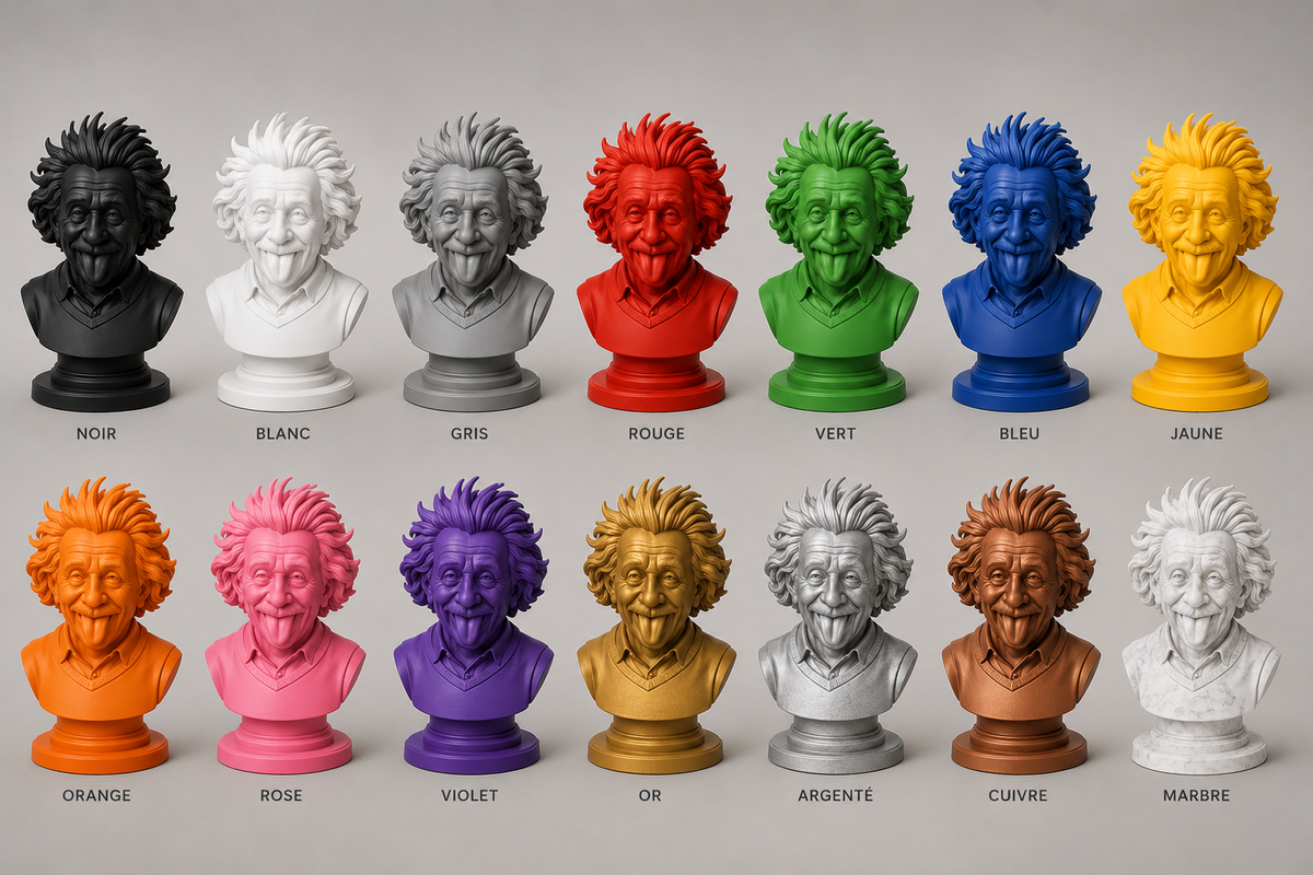 Buste Albert Einstein  – Statue Decorative en Impression 3D