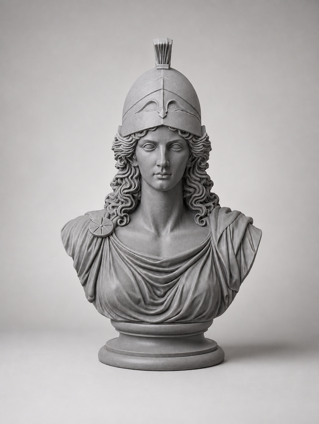 Buste Athena – Sculpture Décorative Néoclassique | Impression 3D |