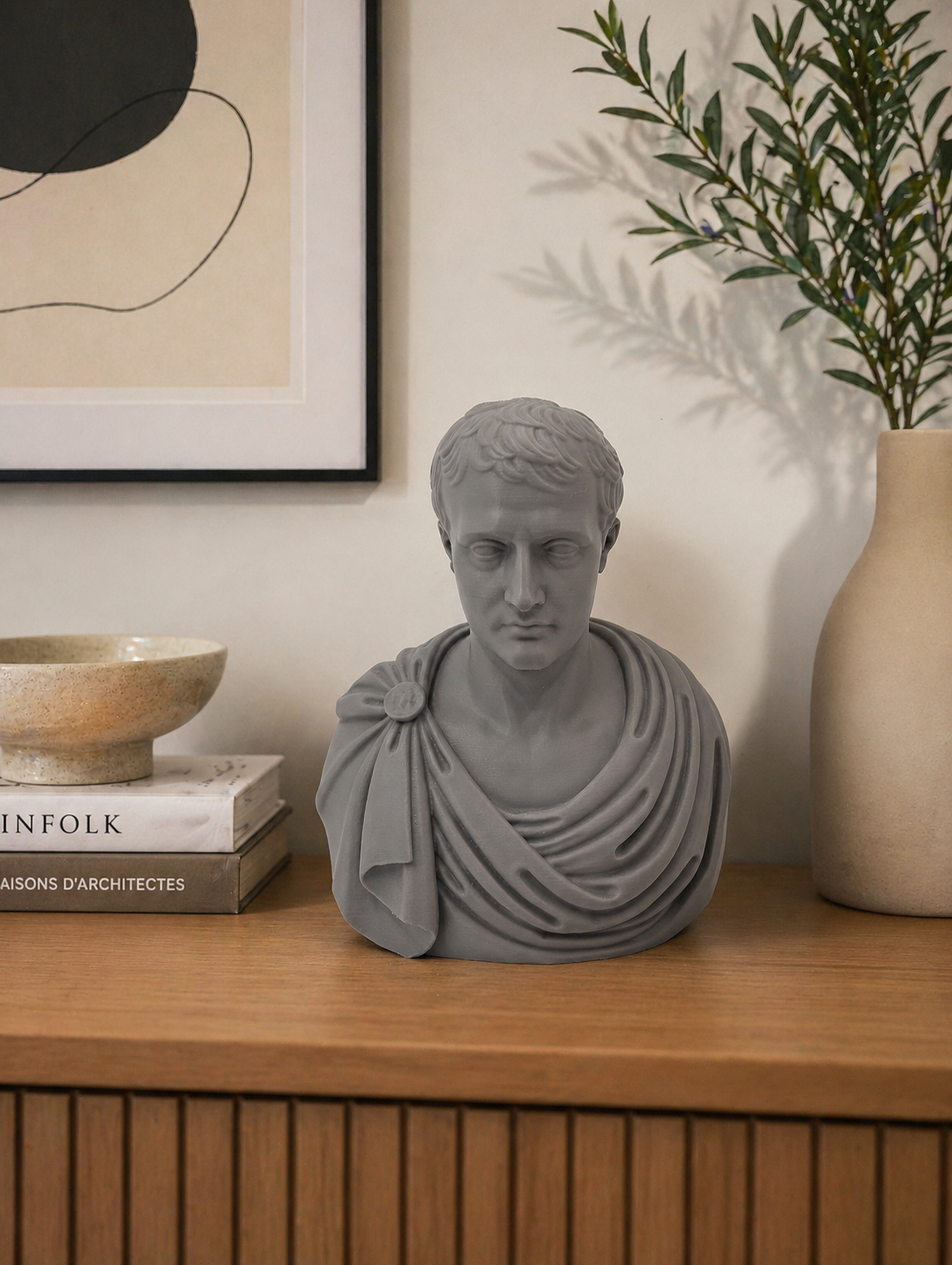 Buste de Napoleon Bonaparte | Sculpture Historique Imprimée 3D