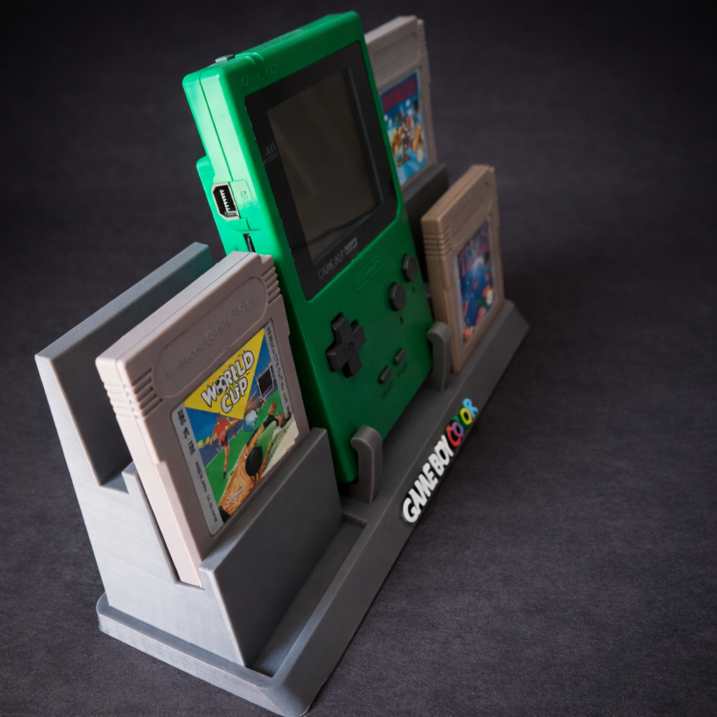 Dock d'Exposition Retro Gaming | Socle Game Boy Color & Cartouches