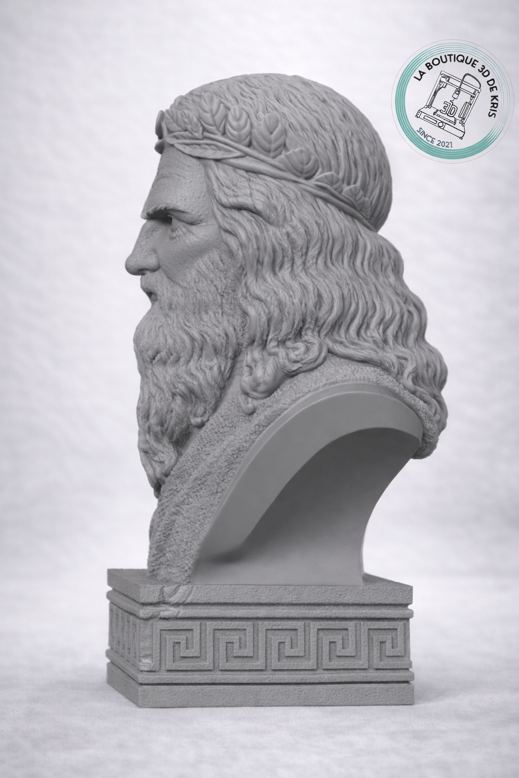 Buste de Zeus - Sculpture de Divinité Grecque
