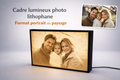 Cadre lumineux photo lithophane personnalisé, portrait ou paysagepersonnalisé famille