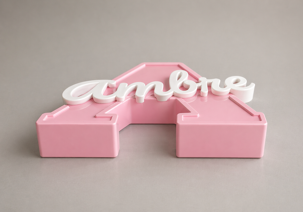 Lettre Initiale Personnalisée avec Prénom – Décoration Chambre Enfant / Cadeau Naissance / Impression 3D