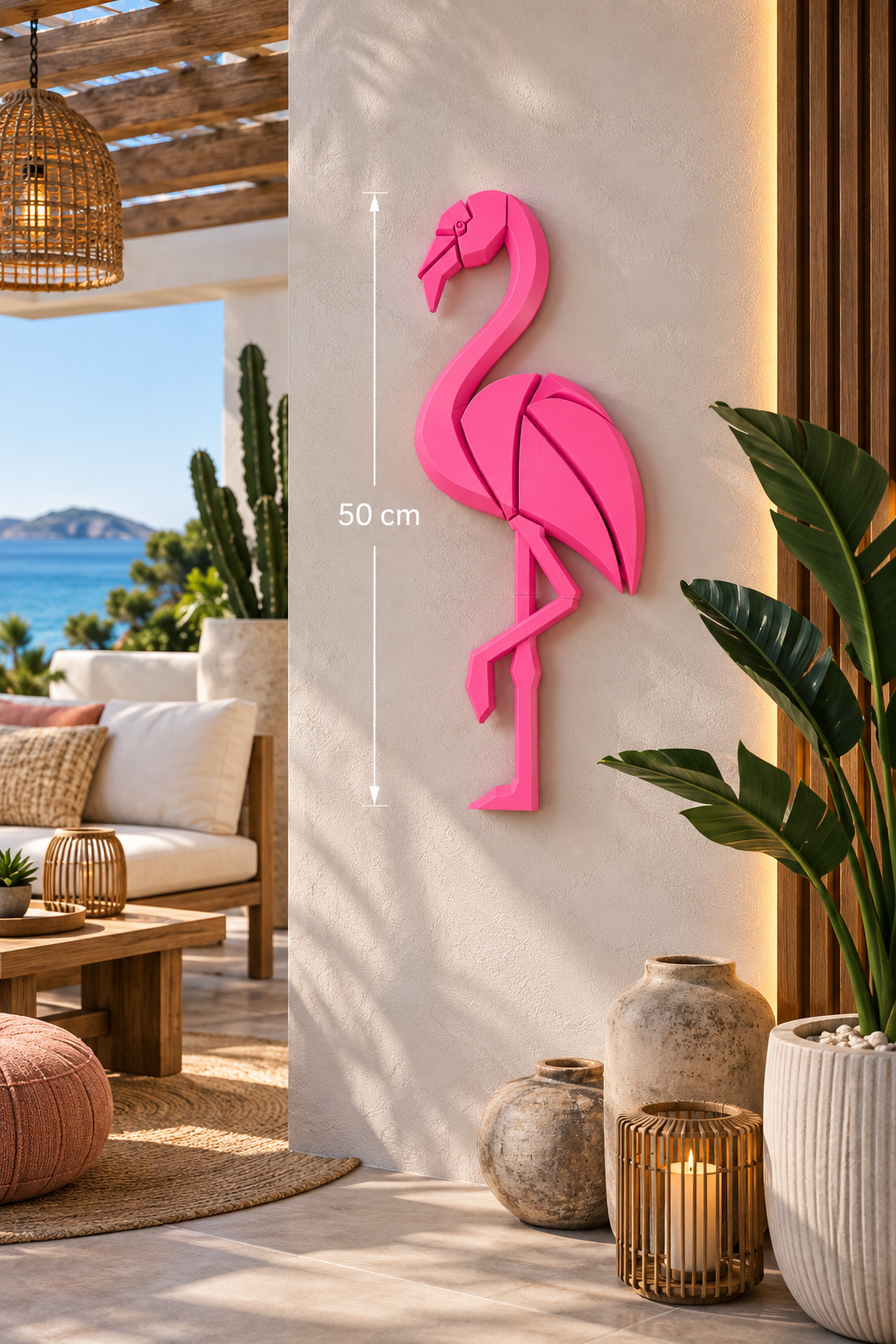 Flamant Rose Décoratif en Impression 3D – Collection 20, 30 & 50 cm