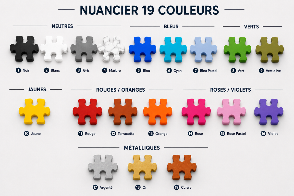 Puzzle Décoratif 3D à Poser ou Mural – 15 à 30 cm