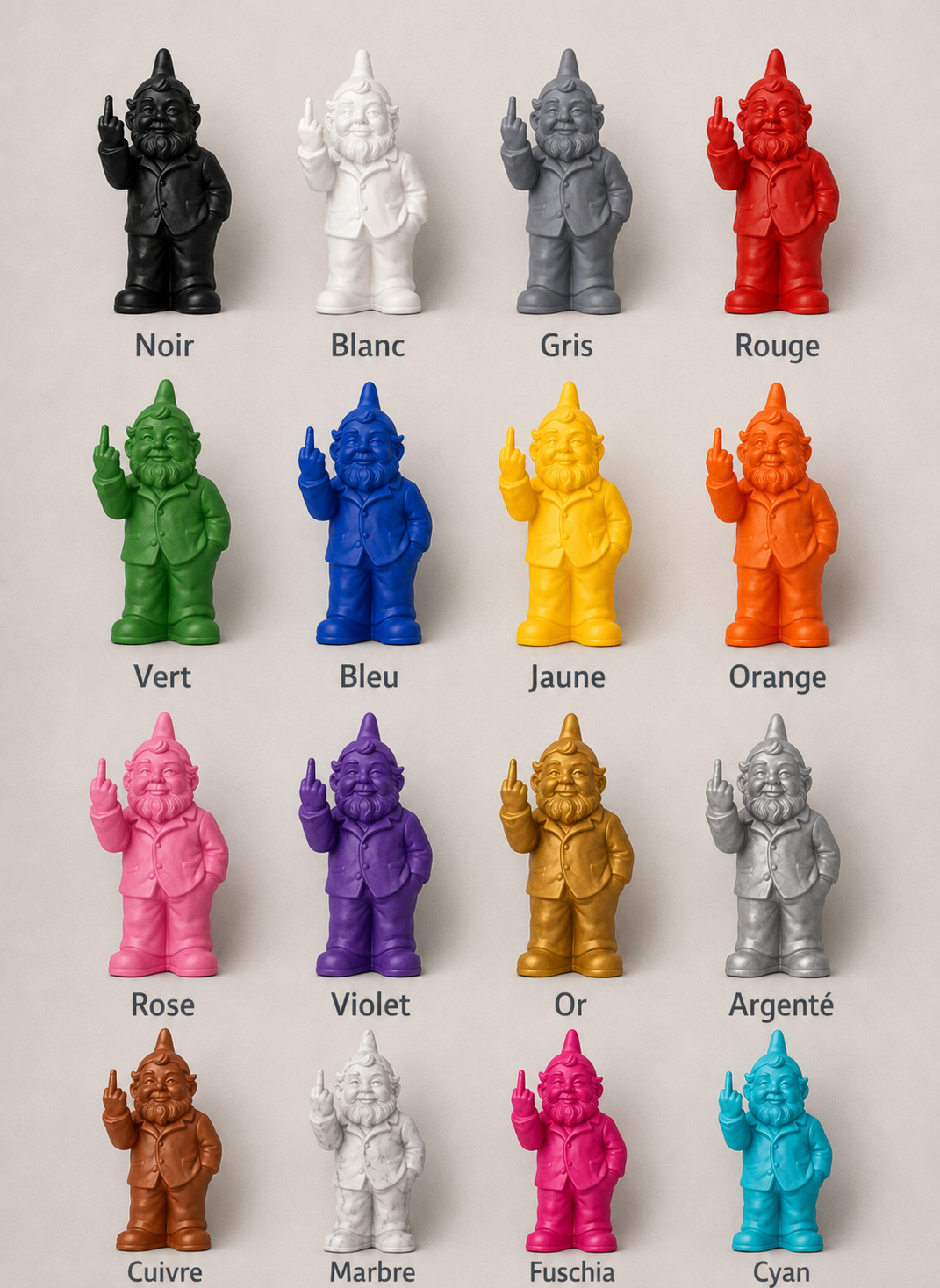 Collection de nains Pop Art colorés pour décoration moderne pour maison 
