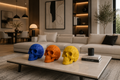 Crâne décoratif Pop Art en 3D style rococo et baroque