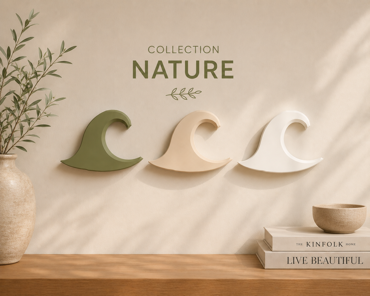 Vague décorative minimaliste disponible en plusieurs couleurs