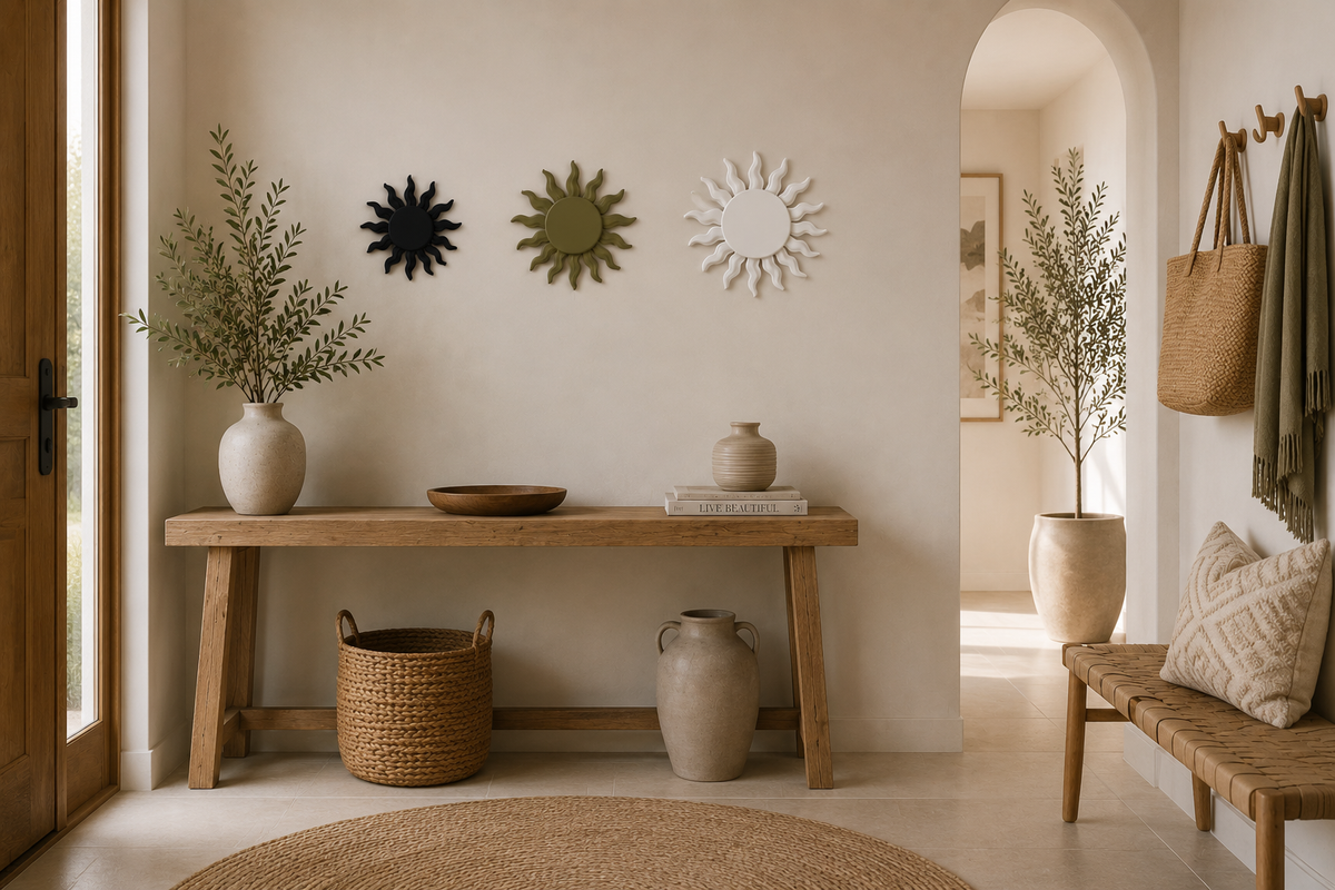 Soleil décoratif mural imprimé en 3D disponible en plusieurs couleurs