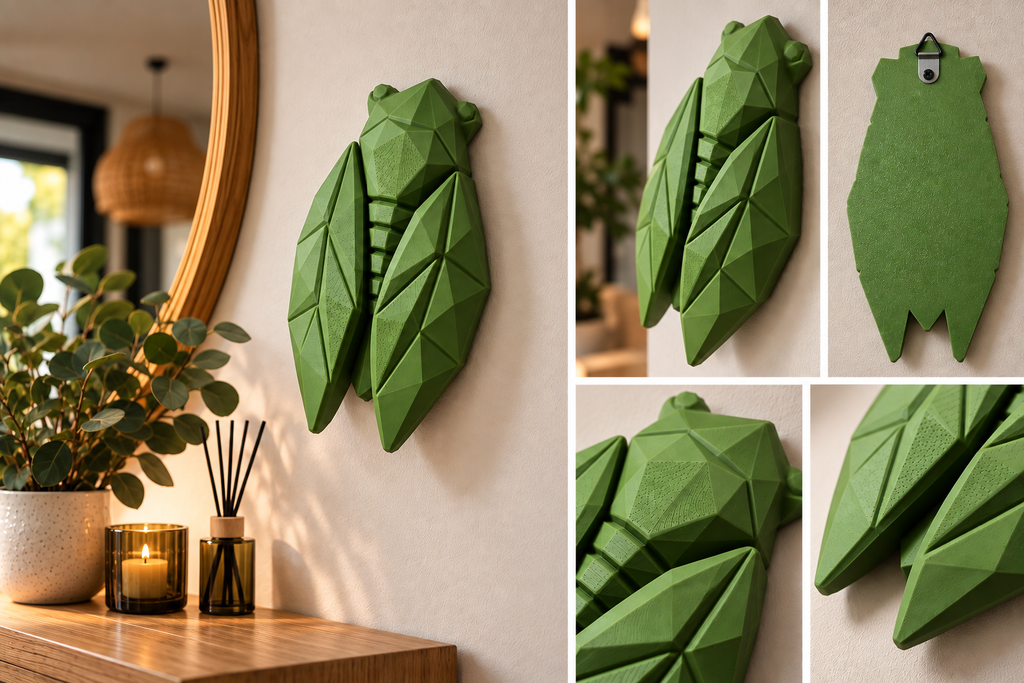 Cigale murale design – Décoration provençale en impression 3D