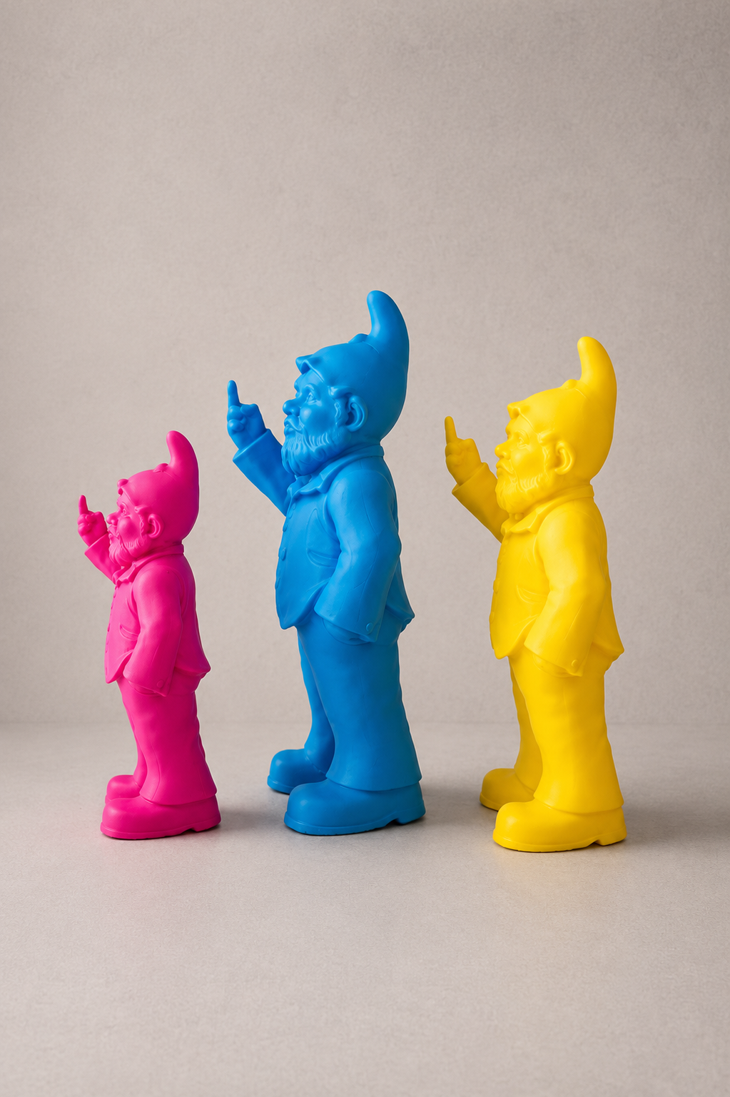 Nains décoratifs Pop Art disponibles en plusieurs couleurs