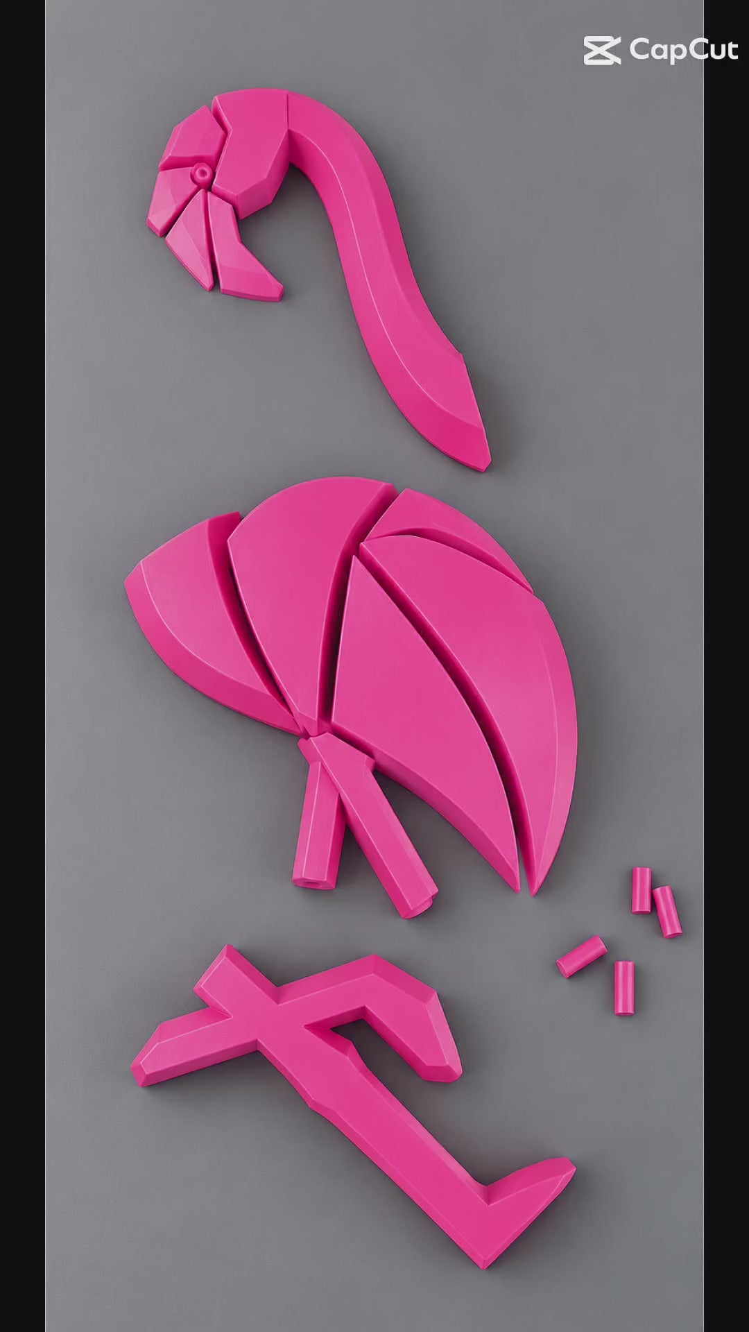 Flamant Rose Décoratif en Impression 3D – Collection 20, 30 & 50 cm