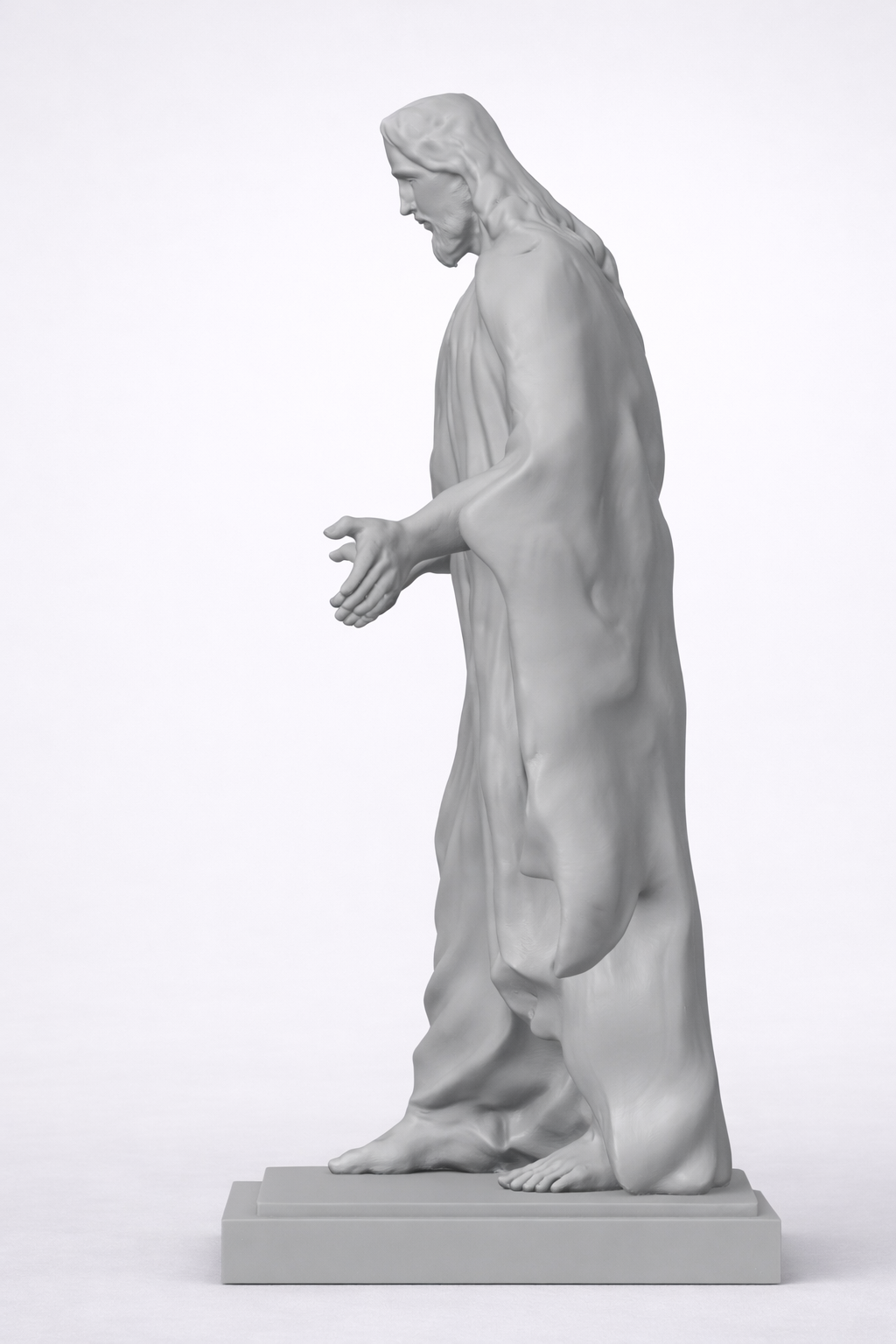 Sculpture Jésus-Christ 3D pour décoration religieuse moderne