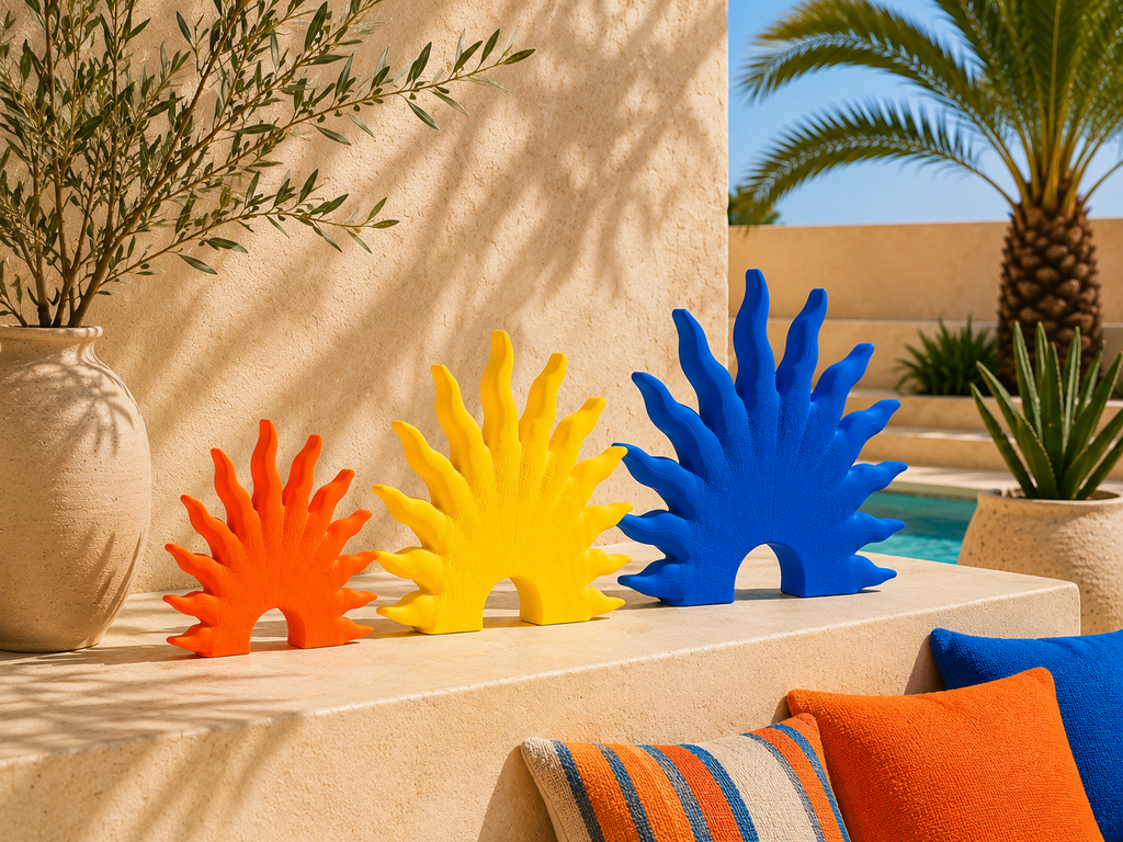 Soleil autoportant décoratif imprimé en 3D pour décoration maison