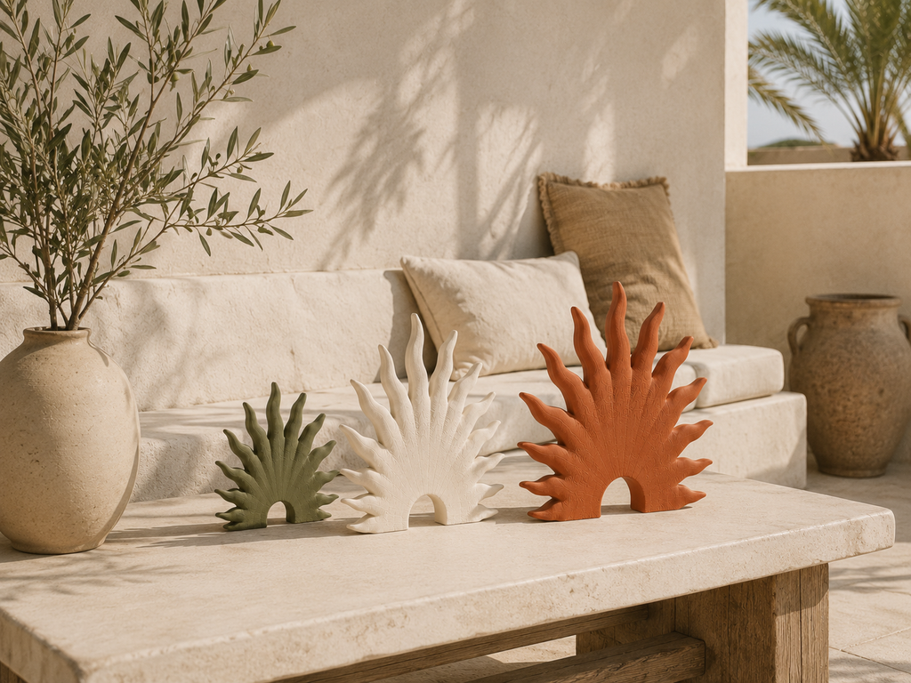 Soleil autoportant coloré pour décoration intérieure et exterieur moderne