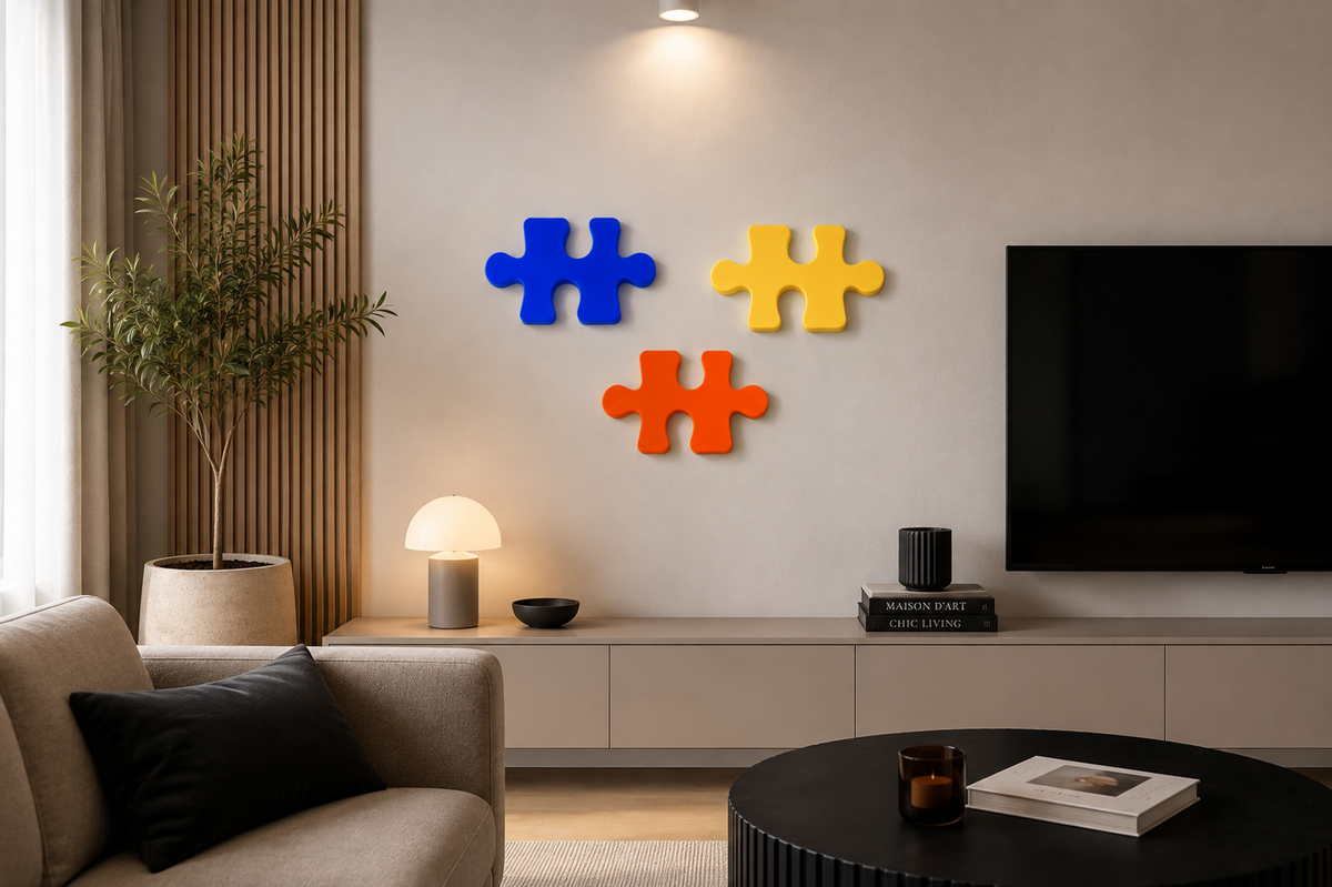 Puzzle Décoratif 3D à Poser ou Mural – 15 à 30 cm