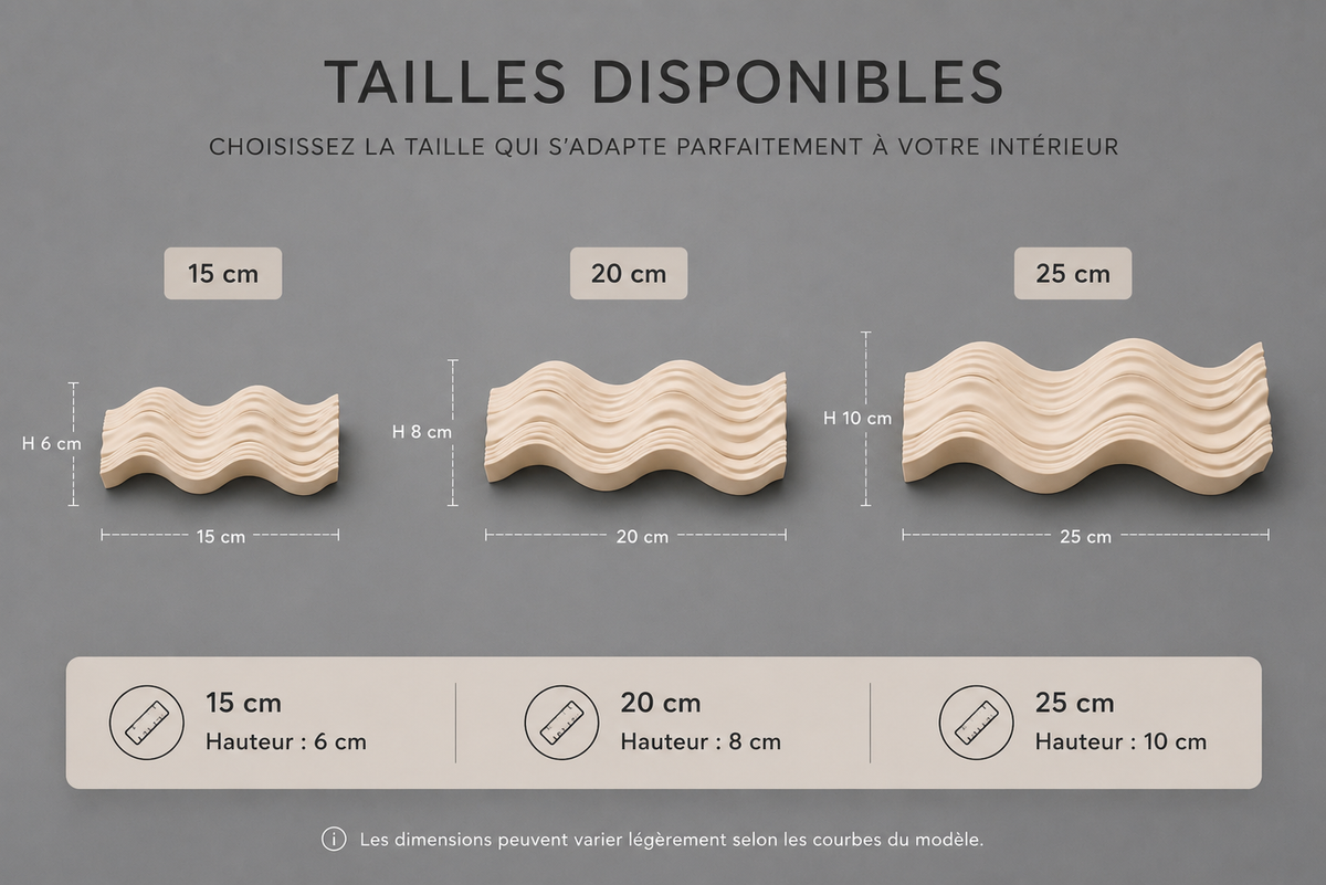Objet déco vague au design contemporain pour intérieur moderne